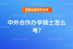 2025年中外合作辦學碩士怎么考?