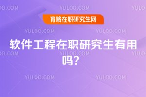 軟件工程在職研究生有用嗎?