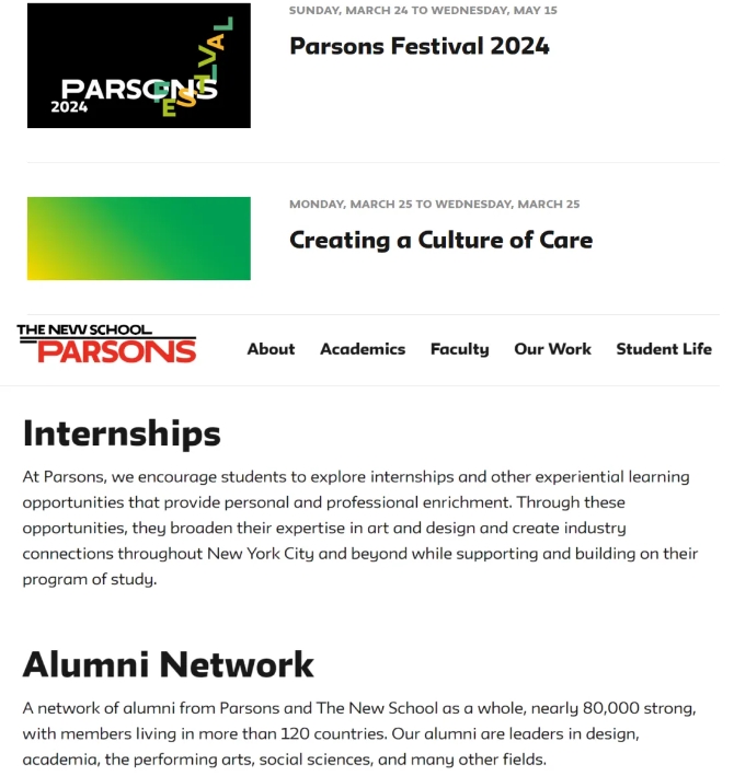 北服國(guó)際藝術(shù)高中名校特輯丨帕森斯設(shè)計(jì)學(xué)院