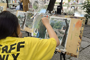 北京懷柔索蘭諾中學藝術部開展戶外寫生活動：行走的藝術課堂！