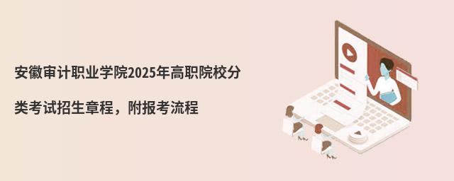安徽審計職業學院2024年高職院校分類考試招生章程,附報考流程