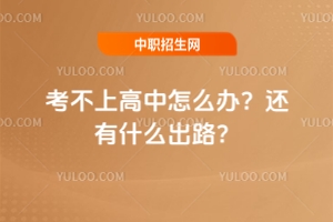 考不上高中怎么辦?還有什么出路啊?
