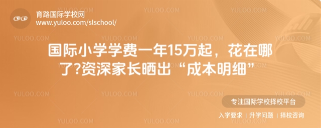 國際小學學費一年15萬起,花在哪了