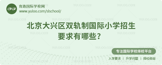 2025年北京大興區(qū)雙軌制國際小學招生要求