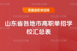 山東省各地市高職單招學校匯總表