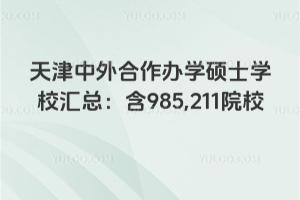 天津中外合作辦學碩士學校匯總:含985,211院校